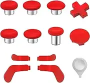 inRobert Replacement Thumbsticks for Xbox One Elite Series 2 Controller, Metal Magnetic joysticks Accessories Kit Compatible for Xbox Elite Wireless Controller Series 2 Core (Red)