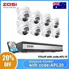 ZOSI 16CH 4K Home Outdoor PoE IP Security 5MP Camera System 2-way audio colorVU