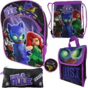Lego Batman 5-Piece Backpack, Lunch Box & Accessories Set- Girls 4-16