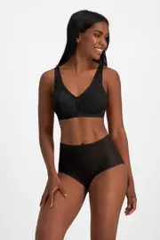 Jockey No Panty Line Promise Full Brief Underwear - Black, Size: 16