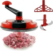 Manual Meat Grinder ABS Manual Food Processor with Stainless Steel Blades Manual Meat Mincer Efficient Convenient Hand Meat Grinder for Meat