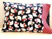 Handmade Toddler or Travel Size Pillowcase: Polar Bears