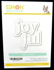 Joyful Metal Die Simon Says Stamp New Approx. 2 3/4" x 3"