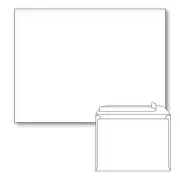 White Booklet Envelopes, White Wove, 28 lb, Peel & Seal. Size: 9" x 12" - Qty
