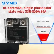 DC control AC single-phase solid state relay SSR-80DA 80A