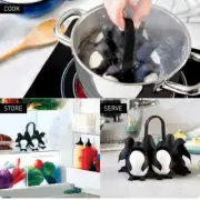 Multifunctional Penguin Shape Kitchen Egg Storage Rack Egg Cooker Refrigerator