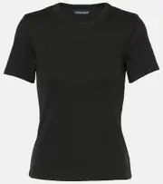 [Veronica Beard] Veronica Beard Pruitt cotton-blend jersey T-shirt AU 14 black