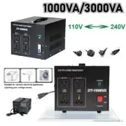 240V-110V/110V-240V 1KW 3KW Peak Transformer Converter Voltage Step Up & Down