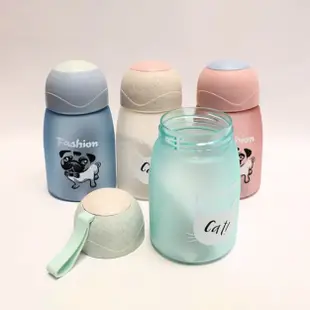 Ks 不含 BPA 的飲用水瓶角色貓狗 430ml BP-2598