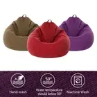 Bean Bag Chair Cover Sofa Couch Cover No Filler Washable Lazy Sofa Bed Cover