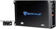 Rockville dB11 1400W Peak/350W RMS Mono 2-Oh Eigenvalue (Ohm Rating), Car Amplifier, Bass Remote, Compact Design, High Power Output, Perfect for Car Audio Enthusiasts