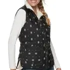 Sonoma Goods For Life Reversible Puffer & Fleece Vest Full zip Black& White L