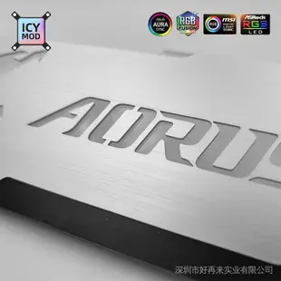 鋁 GPU 支架 Aorus 5V3Pin VGA 支架 RGB MSI ROG NVIDIA A-RGB 水平視頻卡支－極巧