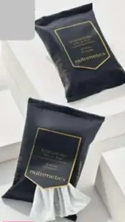 2 X Nutrimetics Biodegradable Make Up Wipes Moistened 30 Remover Cleansing