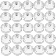 PERSELOSO 50Pcs Aluminum Candle Cup Cases High Temperature Resistant Tea Light Holder for DIY Projects for Scented Candles Crafts and Home Decor