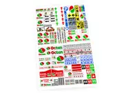 STICKERS for OCTAN GAS GASOLINE PETROL STATION MODEL BUILDS , TOYS , ETC