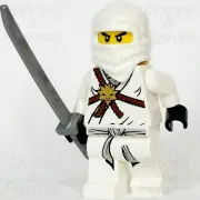 LEGO Ninjago Zane Minifigure The Golden Weapons Ninja 2506 2504 2113 2507 njo001