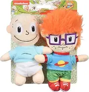 Nickelodeon for Pets Rugrats Tommy and Chuckie Figure Plush Figure Dog Toys - 6 Inch Baby Nickelodeon Toys - 2 Rugrats Toys for Dogs from Nickelodeon 90s - Nickelodeon Small Plush Toys for Dogs