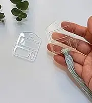 40pcs Acrylic Ultimate Floss Drop,PMMA Bobbin Drops,Clear Thread Bobbins for Cross Stitch,Embroidery and Tapestry Threads
