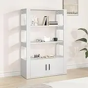 Dining Storage Sideboard White 80x30x119.5 cm Engineered Wood