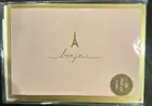Hallmark All Occasions Card by Signature POP UP 3D Eiffel Tower Scene BONJOUR