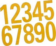 FIXOSHEE 4Sheets Reflective Number Stickers for Mailbox and Doorplate Decals Self Adhesive Durable Outdoor Number Labels for Home Address Lockers and More