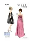 Vogue Sewing Pattern 1885 Misses 6-14 Strapless Dress Evening or Mid-Knee Length