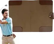 Score Card Holder for Golf - Golf Scorecard Holder | Yardage Golf Book Cover for Scorecard Track Sheet | Score Card Case Protector | PU Leather Sports Accessories for Families, Friends