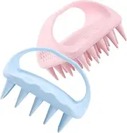 WOONEKY 2pcs Shower Scalp Massager Hair Massager Scalp Scrubber for Dandruff Hair Scalp Massager Head Scrubber Hair Wash Comb Hair Care Small Scalp Massager Scalp Brush Shower