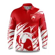 AFL Sydney Swans Men's 'Ignition' Fishing / Outdoors / Sun Shirt - Sizes 2XL-4XL