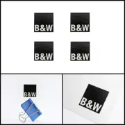 B&W Bowers Wilkins Speaker logo badge Sticker Decal 26mm(1.02")X26mm(1.02")
