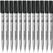 Staedtler 311 Lumocolor Non-Permanent Marker Superfine Black Box 12