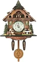 Antique Cuckoo Wall Clock Vintage Wooden Clock Home Decor Excellent Gift I, Type 4