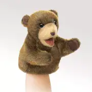 NEW PLUSH SOFT TOY Folkmanis 2926 Little Hands Brown Bear Hand Puppet