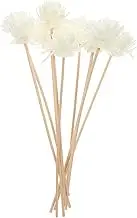 10Pcs White Chrysanthemum Scented Rattan Sticks for Aroma Diffuser Natural Fragrance Sticks for Home Decor and Essential Oil Diffusion