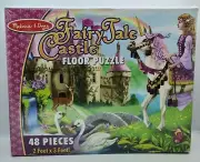 NEW Melissa & Doug Fairy Tale Castle Jumbo Jigsaw Floor Puzzle 48 pcs 2x3 Feet