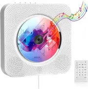 TODANGAI Wall Mountable Portable CD Player with Pulling Switch, Bluetooth CD Pla
