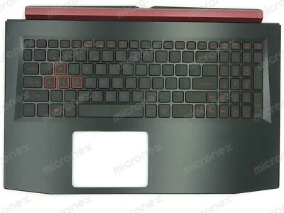 FOR Acer 6B.Q3RN2.001 Palmrest Keyboard LED US-International black RX560X
