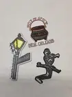 Vintage new Orleans Fridge Magnets From The Big easy 3 Total Bourbon Street
