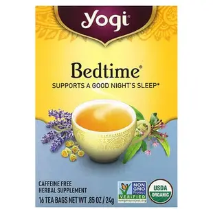 [iHerb] Yogi Tea Bedtime 睡眠支援草本茶，無咖啡萃取，16 茶包，0.85 盎司（24 克）