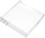 Heavy Crystal Square Paperweight Glass Blocks for Crafts Office Desk Home Decor Reading Desk Accessory