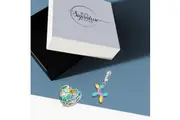 Boxed Solid 925 Sterling Silver Colour Blast Charms Set