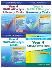 Excel Year 4 NAPLAN 4 Books Pack -Literacy/ Numeracy/Style Tests/ RIM