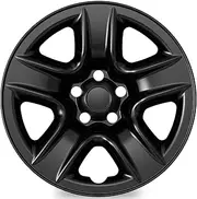 TangMiGe 4-Pack Wheel Skins Compatible with Toyota RAV4 2006 2007 2008 2009 2010 2011 2012, 17 inch 17", Hubcaps Wheel Covers (Black Color)