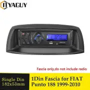 One Din Car Fascia CD DVD Player Frame For FIAT Punto 188 1999-2010 Single Din Auto Radio Multimedia NAVI Fascias Bezel Panel