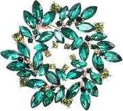 [Generic] Fashion Sparkly Crystal Flower Brooch Pin For Women Girls Elegant Wedding Bridal Broach Pin