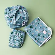 Monarch Dual Closure Reusable Cloth Nappy with Pod Set, Akoi There