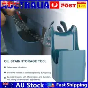 Portable Chain Cleaning Oil Storage Box Splash Proof Tool for Motorcycle Bicycle