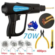 Hot Stapler Gun Plastic Repair Car Bumper Welding Welder Machine + 400 Staples