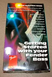 Getting Started with your Fender Electric Bass VHS Tape TEACHING Lessons NOS